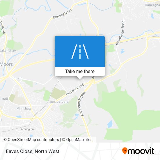 Eaves Close map
