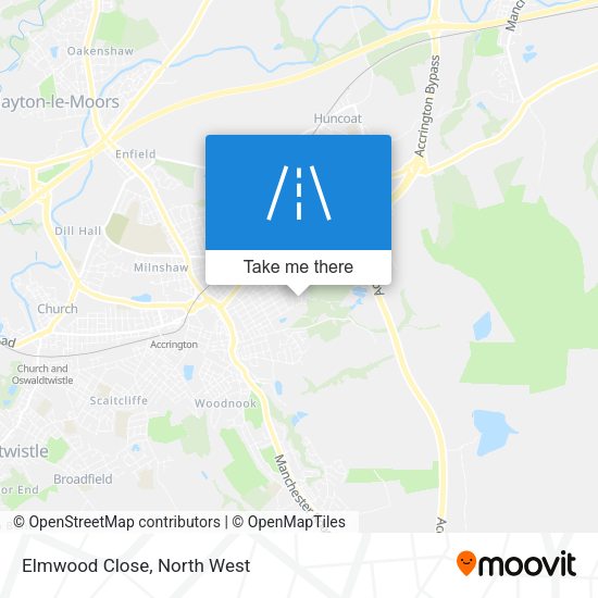 Elmwood Close map