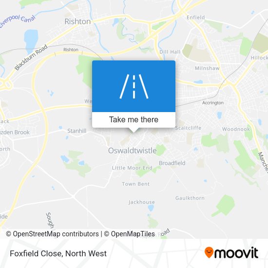 Foxfield Close map