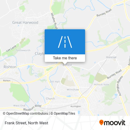 Frank Street map