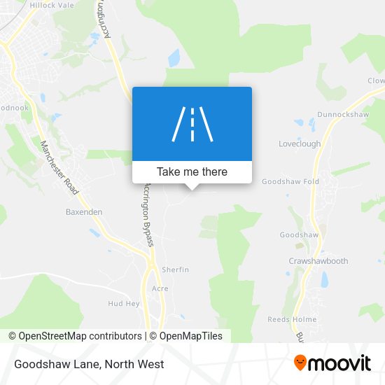 Goodshaw Lane map