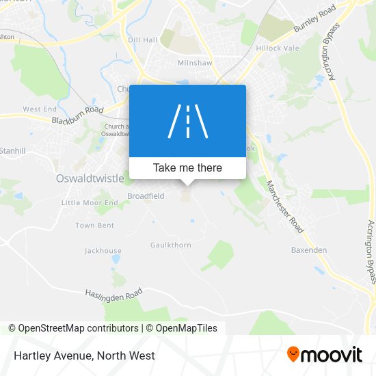 Hartley Avenue map