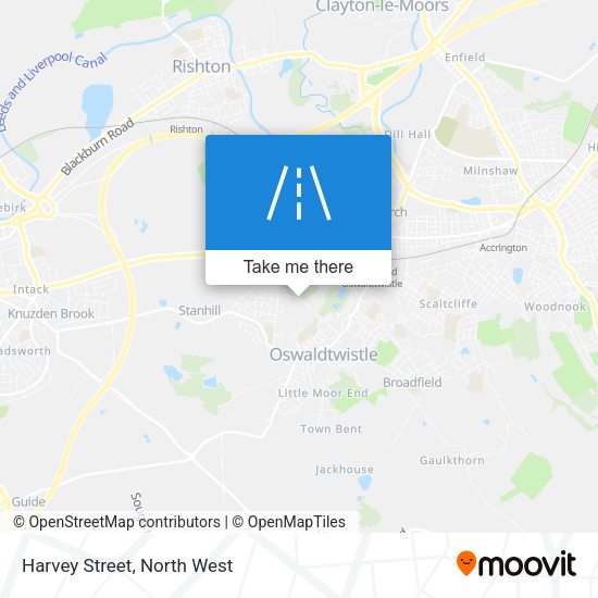 Harvey Street map