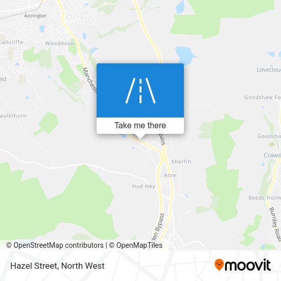 Hazel Street map