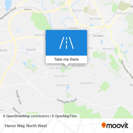 Heron Way map