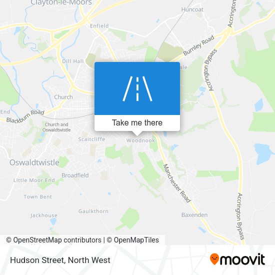 Hudson Street map