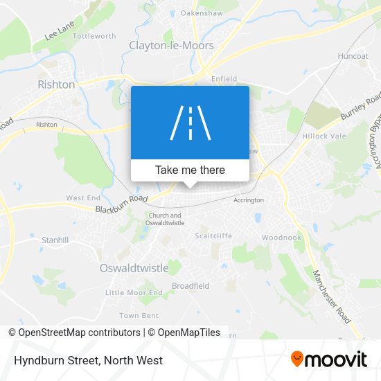 Hyndburn Street map