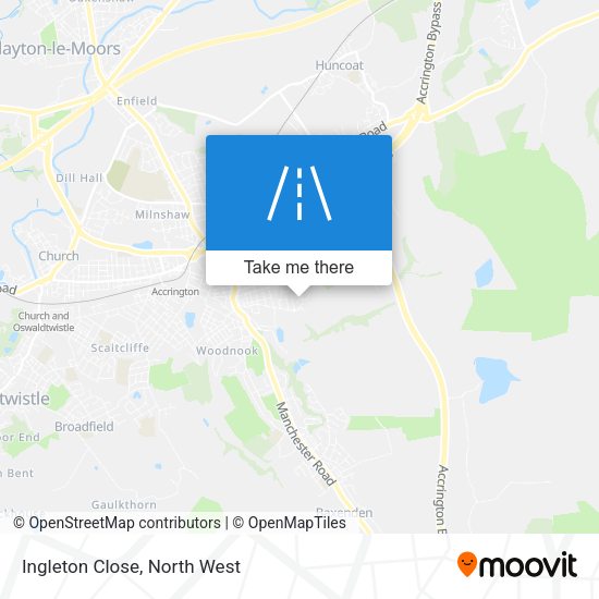 Ingleton Close map