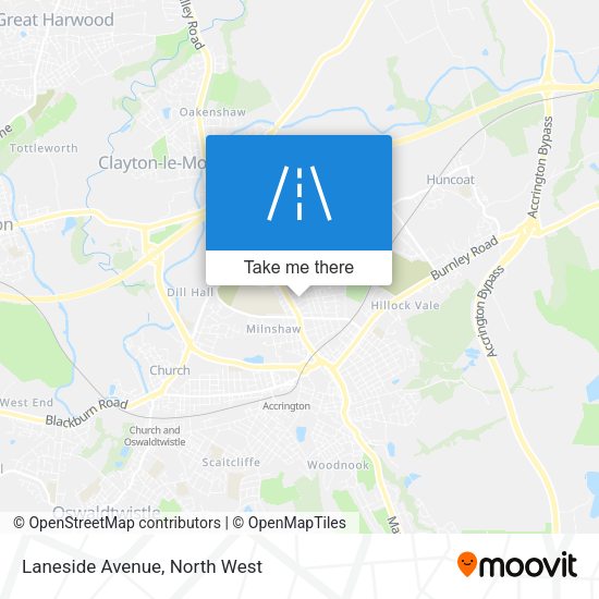 Laneside Avenue map