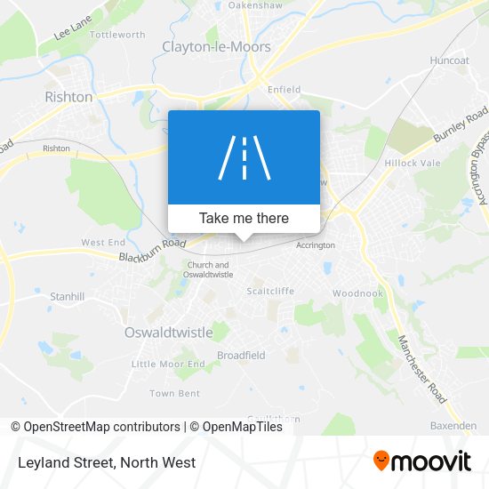 Leyland Street map