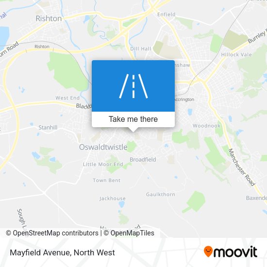 Mayfield Avenue map