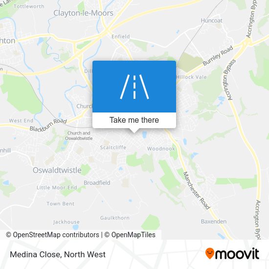 Medina Close map