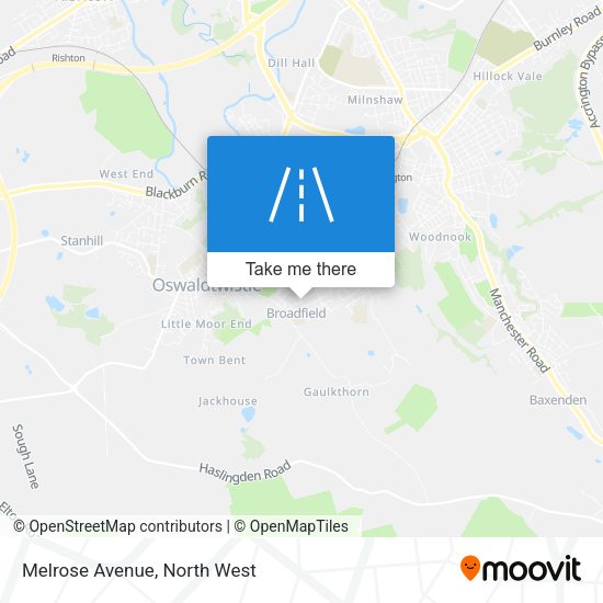 Melrose Avenue map
