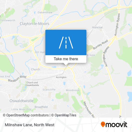 Milnshaw Lane map