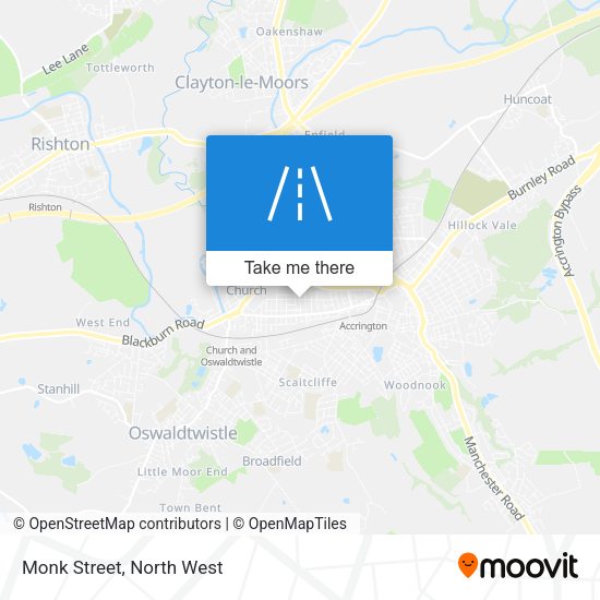Monk Street map