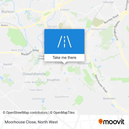 Moorhouse Close map