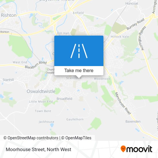 Moorhouse Street map