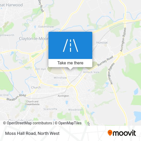 Moss Hall Road map