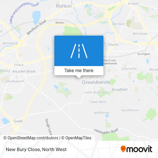 New Bury Close map