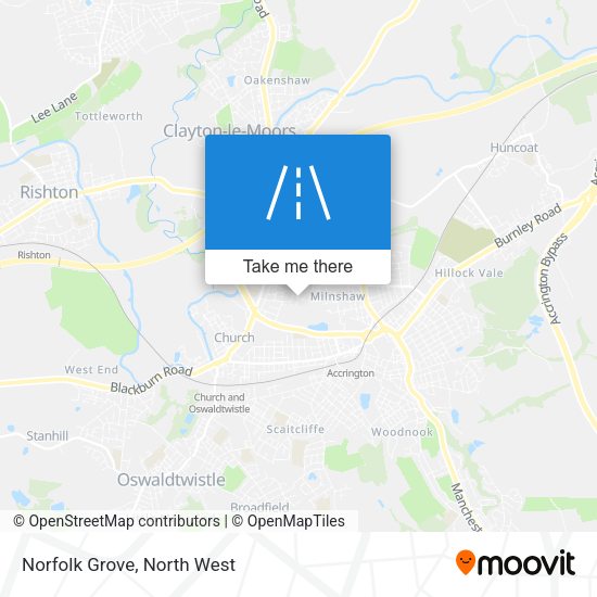 Norfolk Grove map