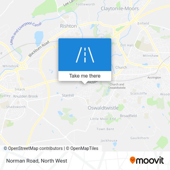 Norman Road map