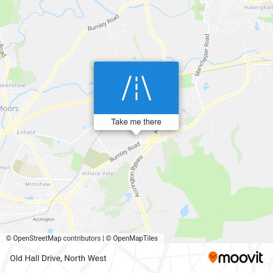 Old Hall Drive map