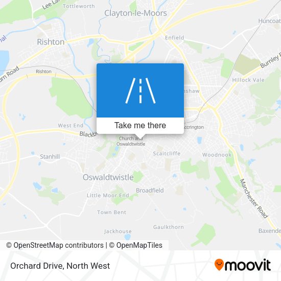 Orchard Drive map