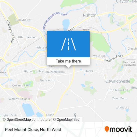 Peel Mount Close map