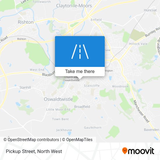 Pickup Street map