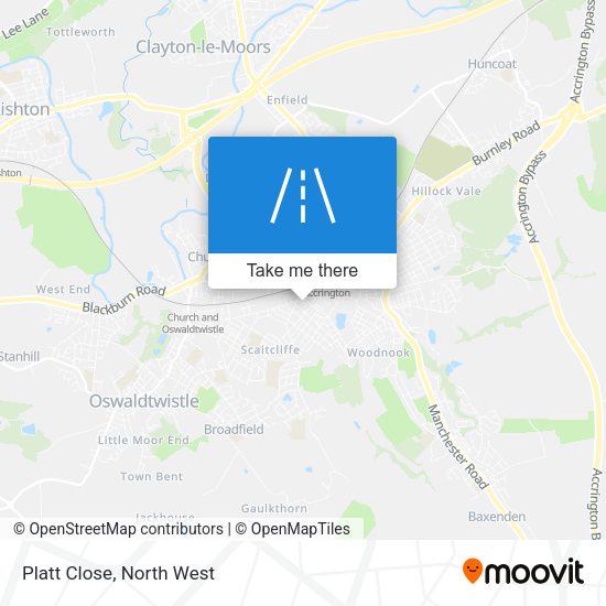 Platt Close map