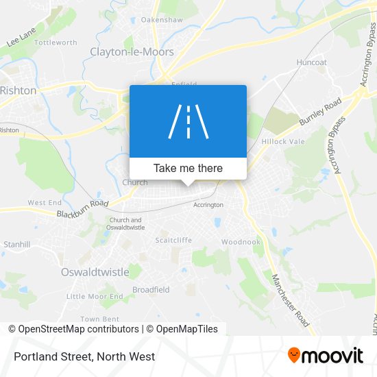 Portland Street map