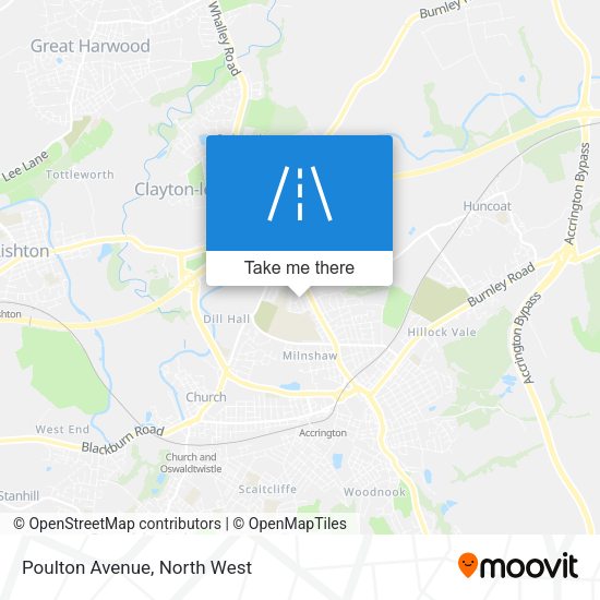 Poulton Avenue map