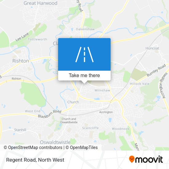 Regent Road map