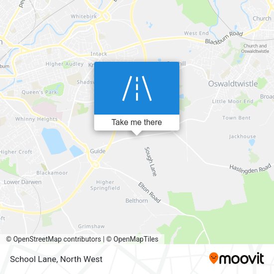 School Lane map