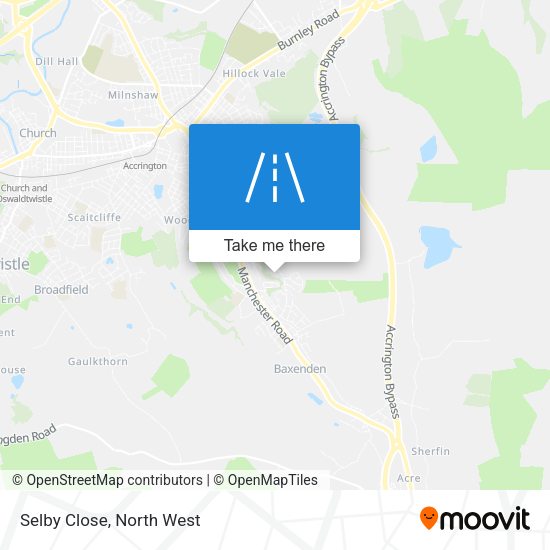 Selby Close map
