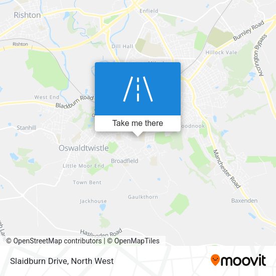 Slaidburn Drive map