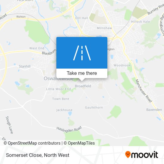 Somerset Close map