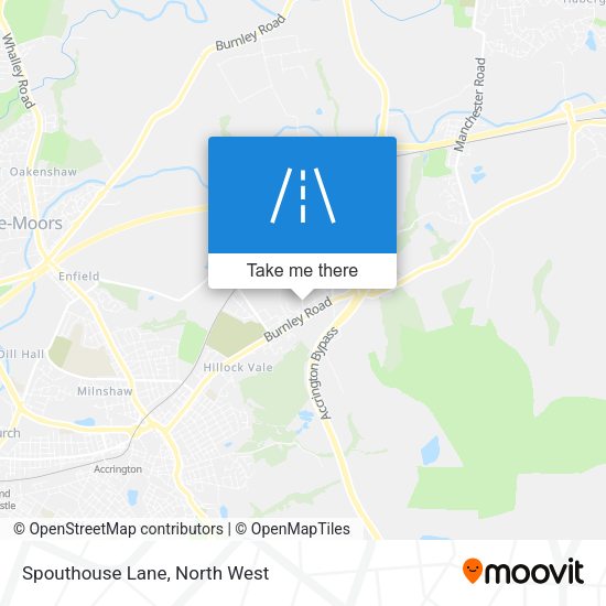 Spouthouse Lane map