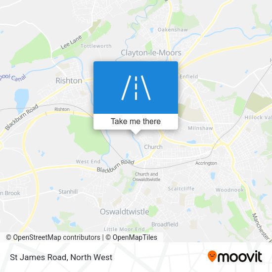 St James Road map