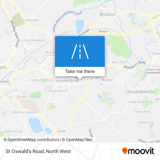 St Oswald's Road map