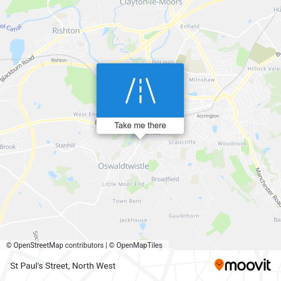 St Paul's Street map