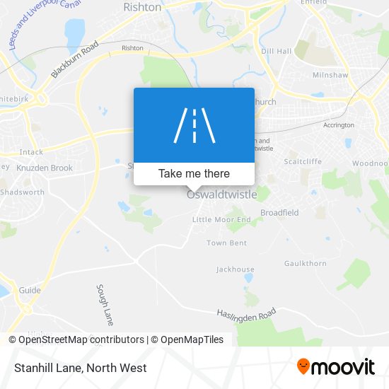 Stanhill Lane map