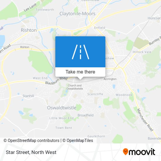 Star Street map
