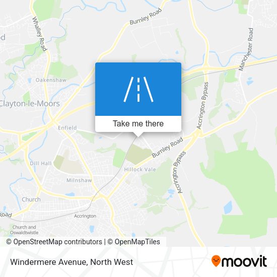Windermere Avenue map
