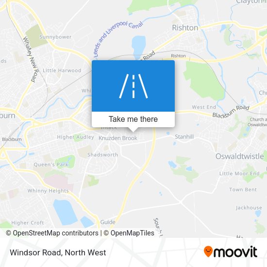Windsor Road map