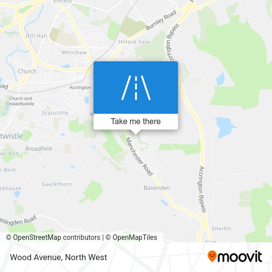 Wood Avenue map