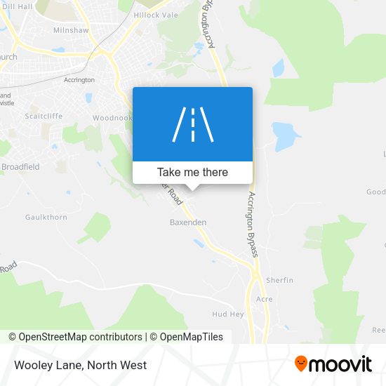 Wooley Lane map