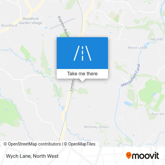Wych Lane map