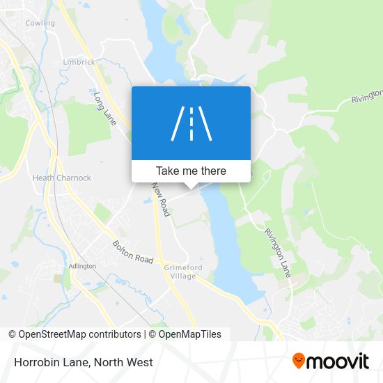 Horrobin Lane map