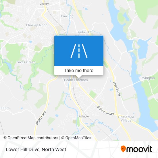 Lower Hill Drive map